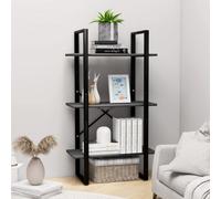 vidaXL Storage Shelf Grey Engineered Wood Household Home Warehouse Shelf Rack