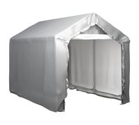 vidaXL Storage Tent 180x300 cm Steel Grey Outdoor Canopy Pavilion Shed Carport