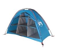 vidaXL Storage Tent 9-Compartment Organizer-Water- Blue 185T Taffeta-Camping/Hiking Gear Solution 125x50x68 cm