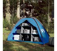 vidaXL Storage Tent 9-Compartment Organizer-Water- Blue 185T Taffeta-Camping/Hiking Gear Solution 125x50x68 cm