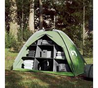 vidaXL Storage Tent 9 Compartments Green Waterproof