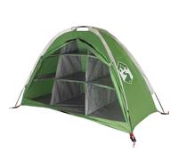 vidaXL Green Storage Tent - Water- 185T Taffeta with PU Coating, Foldable Design, 9 Compartments, Easy Setup 125x50x68 cm for Camping/Hiking