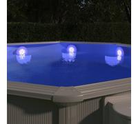 vidaXL Submersible Floating Pool LED Lamp with Remote Control White