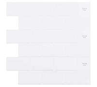 vidaXL Subway Tile 20 pcs White 30 x 30 cm Polyurethane and PET