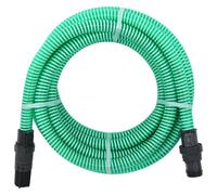 vidaXL Suction Hose Garden Hose Pipe with PVC Connectors Green 1" 4 m PVC