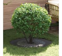 vidaXL suitable for Flat Tree Ring Black Ø60 / 90 cm Steel