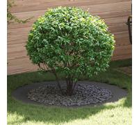 vidaXL suitable for Flat Tree Ring Black Ø90 / 120 cm Steel