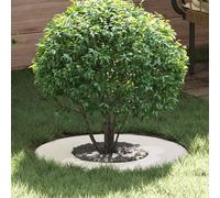 vidaXL suitable for Flat Tree Ring White Ã30 / 60 cm Steel
