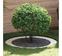 vidaXL suitable for Flat Tree Ring White Ã90 / 120 cm Steel