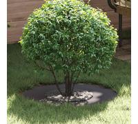 vidaXL suitable for Flat Tree Rings 5 pcs Black Ø30 / 60 cm Steel