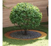 vidaXL suitable for Flat Tree Rings 5 pcs Brown Ø90 / 120 cm