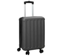 vidaXL Suitcase Folding Dark Grey 34 x 23 x 55.5 cm ABS Plastic, Travel Bag, Large Capacity, Lightweight Suitcase, Functional Opening, Comfortable Carrying, Versatile Storage, Stylish Design