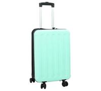vidaXL Suitcase Folding Mint Green 34 x 23 x 55.5 cm ABS Plastic, Travel Bag, Large Capacity, Lightweight Suitcase, Functional Opening, Comfortable Carrying, Versatile Storage, Stylish Design