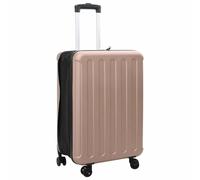 vidaXL Suitcase Folding Rose Gold 43 x 27 x 66 cm ABS Plastic, Travel Bag, Large Capacity, Lightweight Suitcase, Functional Opening, Comfortable Carrying, Versatile Storage, Stylish Design