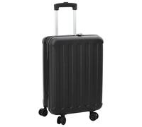 vidaXL Suitcase Folding with Lock Black 43 x 27 x 66 cm ABS Plastic