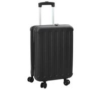 vidaXL Suitcase Folding with Lock Black 43 x 27 x 66 cm ABS Plastic, Travel Bag, Large Capacity, Lightweight Suitcase, Functional Opening, Comfortable Carrying, Versatile Storage, Stylish Design