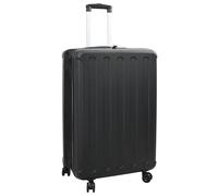 vidaXL Suitcase Folding with Lock Black 50 x 30 x 76 cm ABS Plastic