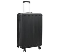 vidaXL Suitcase Folding with Lock Black 50 x 30 x 76 cm ABS Plastic, Travel Bag, Large Capacity, Lightweight Suitcase, Functional Opening, Comfortable Carrying, Versatile Storage, Stylish Design