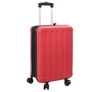 vidaXL Suitcase Folding with Lock Red 34 x 23 x 55.5 cm ABS Plastic, Travel Bag, Large Capacity, Lightweight Suitcase, Functional Opening, Comfortable Carrying, Versatile Storage, Stylish Design