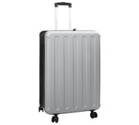 vidaXL Red Suitcase Modern Suitcase Travel Luggage, silver, 50 x 30 x 76 cm
