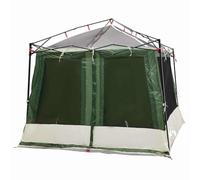vidaXL Summer Camping Tent Green 185T Polyester Waterproof with Mesh Inner Measures 291 cm, Breathable, Wind Resistant and Perfect for Garden, Patio or Travelling