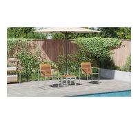 Sun Lounger 3 pcs Brown Garden Modern Outdoor Seating Furniture Terrace vidaXL