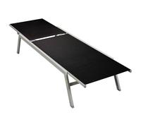 Vidaxl Sun Lounger Steel And Textilene Black