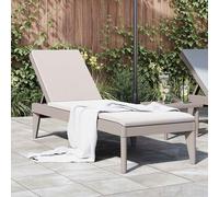 vidaXL Sun Lounger Cappuccino 186x60x29 cm PP