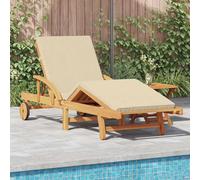 Sun Loungers Outdoor Lounger Sun Bed Garden Day Bed Solid Wood Acacia vidaXL