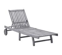 vidaXL Sun Lounger Solid Acacia Wood UK GF0
