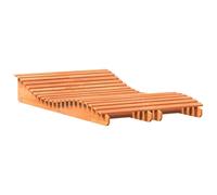 vidaXL Sun Loungers Sun Bed Day Bed Chair 2 pcs Wax Brown Solid Wood Pine