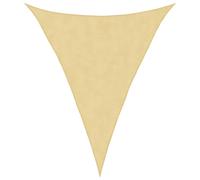 vidaXL Sun Shade Sail Awning Canopy Cover Sand 3x4x4 m 100% Polyester Oxford