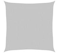 vidaXL Sun Shade Sail Awning Canopy Light Grey 2x2 m 100% Polyester Oxford