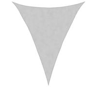 vidaXL Sun Shade Sail Awning Canopy Light Grey 3x4x4 m 100% Polyester Oxford