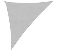 vidaXL Sun Shade Sail Awning Canopy Light Grey 3x4x5 m 100% Polyester Oxford