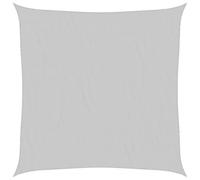 vidaXL Sun Shade Sail Awning Canopy Light Grey 4x4 m 100% Polyester Oxford