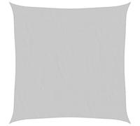 vidaXL Sun Shade Sail Awning Canopy Light Grey 5x5 m 100% Polyester Oxford