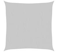 vidaXL Sun Shade Sail Awning Canopy Light Grey 7x7 m 100% Polyester Oxford