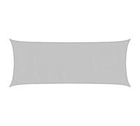 vidaXL Sun Shade Sail, Waterproof Sunscreen for Outdoor Garden Party, Awning Canopy UV Block with Rope, Light Grey 5x2 m 100% Polyester Oxford