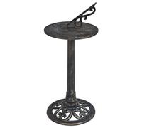 vidaXL Sundial Bronze Plastic Elegant Garden Outdoor Patio Backyard Sundials