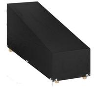 (205 x 75 x 40/70 cm/ 1 pcs) vidaXL Sunlounger Cover Outdoor Furniture Cover Patio 12 Eyelets Polyethylene