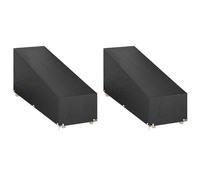 vidaXL Sunlounger Covers 2 pcs 12 Eyelets 205x75x40/70 cm Polyethylene