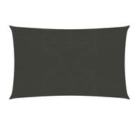 vidaXL Sunshade Sail 160 g/m虏 Anthracite 2.5x4 m HDPE NEW