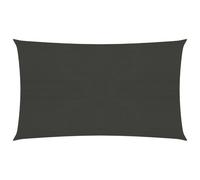 vidaXL Sunshade Sail 160 g/m² Anthracite 2.5x5 m HDPE Garden Canopy Awning