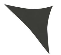 vidaXL Sunshade Sail 160 g/m² Anthracite 3.5x3.5x4.9 m HDPE Outdoor Sunscreen