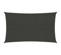 vidaXL Sunshade Sail 160 g/m² Anthracite 3.5x5 m HDPE Garden Sunscreen Canopy