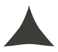 vidaXL Sunshade Sail 160 g/m² Anthracite 4x4x4 m HDPE Outdoor Patio Canopy