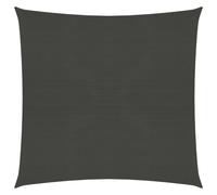 vidaXL Sunshade Sail 160 g/m² Anthracite 5x5 m HDPE Garden Patio Canopy Awning