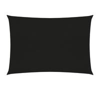 vidaXL Sunshade Sail 160 g/m² Black 2.5x4 m HDPE NEW