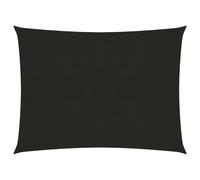 vidaXL Sunshade Sail 160 g/m² Black 2x3 m HDPE Outdoor Patio Sunscreen Canopy